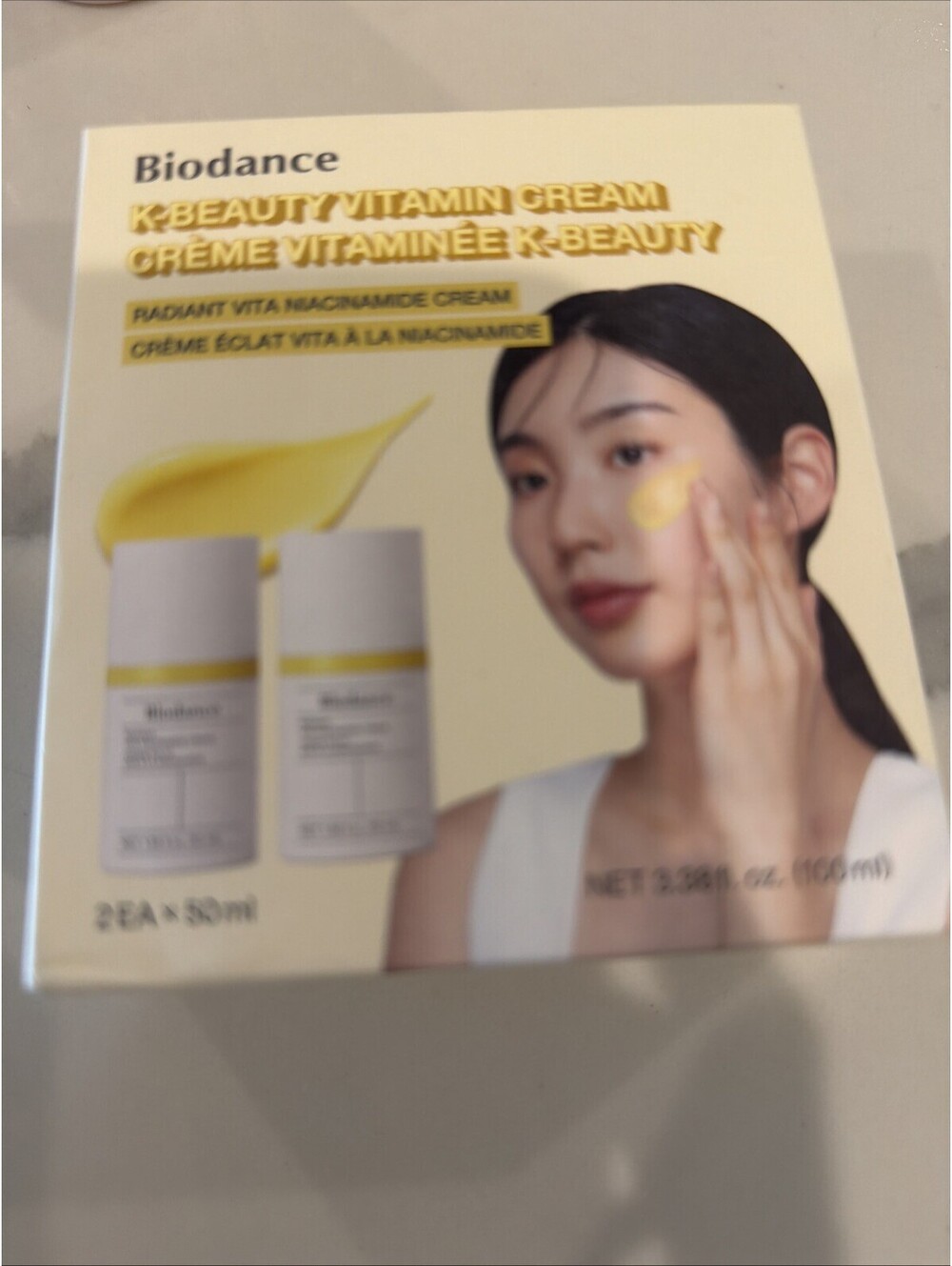 (2) Bottles Of Biodance Radiant Vita Niacinamide Face Cream 1.69 fl oz (50ml)